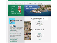 Tablet Screenshot of apartmani-cirko.com